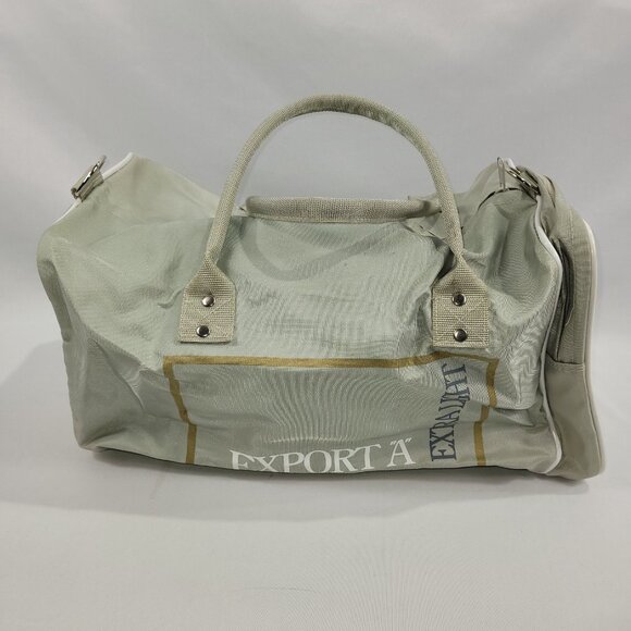 Export A Extra Light Vintage Gym Bag Tote Duffle Carry Canada Canadian Cigarette - Picture 1 of 3